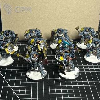 Описание картинки Wolf Guard Terminators от Etogetto по цене 100руб | Свободный Рынок Миниатюр - СРМ