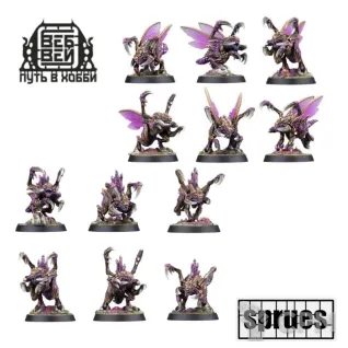 Описание картинки Zerg - Zergling (Full Set) (12шт) (4 литника + прозр.) от WebWay по цене 3 850руб | Свободный Рынок Миниатюр - СРМ