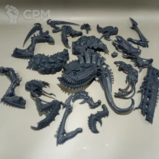 Описание картинки Tyrannofex/Tervigon с базой от PlasticShop по цене 900руб | Свободный Рынок Миниатюр - СРМ