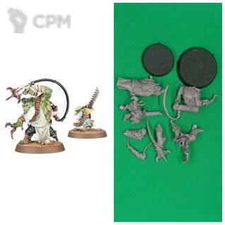 Описание картинки Painboy with Grot Orderly Armageddon от Templar Forge по цене 450руб | Свободный Рынок Миниатюр - СРМ