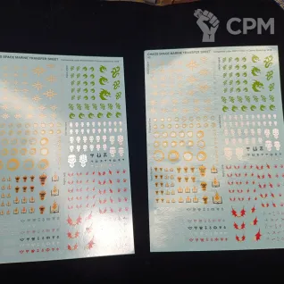 Описание картинки Chaos space marine decals декали хаоса от Pickelhelm studio по цене 100руб | Свободный Рынок Миниатюр - СРМ