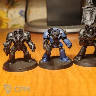 Описание картинки Отряд Терминаторов Космодесанта (Classic Space Marine Terminators Squad, 5 моделей) OOP от Gimliman по цене 1 000руб | Свободный Рынок Миниатюр - СРМ