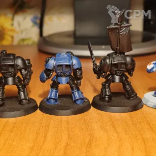 Описание картинки Отряд Терминаторов Космодесанта (Classic Space Marine Terminators Squad, 5 моделей) OOP от Gimliman по цене 1 000руб | Свободный Рынок Миниатюр - СРМ