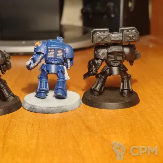 Описание картинки Отряд Терминаторов Космодесанта (Classic Space Marine Terminators Squad, 5 моделей) OOP от Gimliman по цене 1 000руб | Свободный Рынок Миниатюр - СРМ