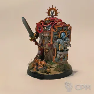Описание картинки Captain with relic shield покрас от No1se knight по цене 600руб | Свободный Рынок Миниатюр - СРМ