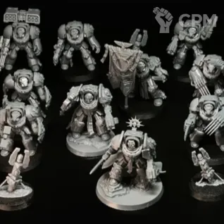 Описание картинки Crux terminator + покрас на выбор от No1se knight по цене 3 500руб | Свободный Рынок Миниатюр - СРМ