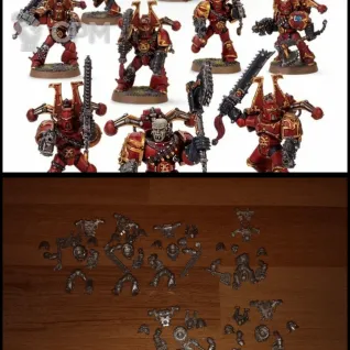 Описание картинки Khorne berzerkers от Ilya Walrus по цене 100руб | Свободный Рынок Миниатюр - СРМ