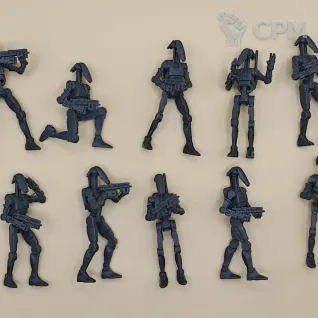 Описание картинки B1 Droids от PocketSized Prints по цене 450руб | Свободный Рынок Миниатюр - СРМ