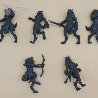 Описание картинки Female werewolfs от PocketSized Prints по цене 350руб | Свободный Рынок Миниатюр - СРМ