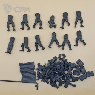 Описание картинки Mordian Iron guard от PocketSized Prints по цене 500руб | Свободный Рынок Миниатюр - СРМ