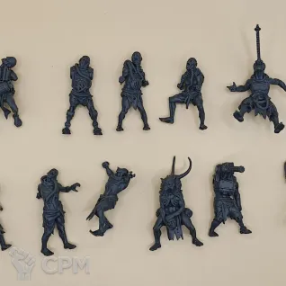 Описание картинки Techno barbarian Necromants от PocketSized Prints по цене 500руб | Свободный Рынок Миниатюр - СРМ
