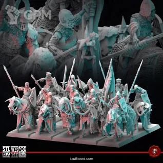 Описание картинки Undead Knights от PocketSized Prints по цене 500руб | Свободный Рынок Миниатюр - СРМ