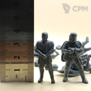 Описание картинки Jedi knight and Mudjumpers squad от PocketSized Prints по цене 500руб | Свободный Рынок Миниатюр - СРМ