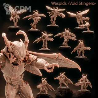 Описание картинки Wespids Void Stingers от PocketSized Prints по цене 500руб | Свободный Рынок Миниатюр - СРМ