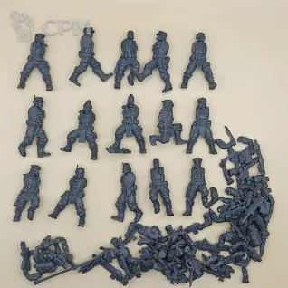 Описание картинки Ork Slayers squad от PocketSized Prints по цене 500руб | Свободный Рынок Миниатюр - СРМ