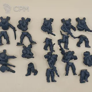 Описание картинки Droptroopers от PocketSized Prints по цене 500руб | Свободный Рынок Миниатюр - СРМ