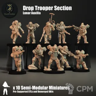 Описание картинки Droptroopers от PocketSized Prints по цене 500руб | Свободный Рынок Миниатюр - СРМ