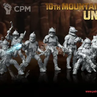 Описание картинки Mountain clone troopers от PocketSized Prints по цене 500руб | Свободный Рынок Миниатюр - СРМ