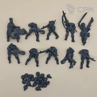 Описание картинки Female Jungle fighters от PocketSized Prints по цене 500руб | Свободный Рынок Миниатюр - СРМ
