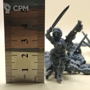 Описание картинки Female Jungle fighters от PocketSized Prints по цене 500руб | Свободный Рынок Миниатюр - СРМ
