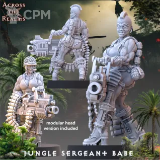 Описание картинки Female Jungle fighters от PocketSized Prints по цене 500руб | Свободный Рынок Миниатюр - СРМ