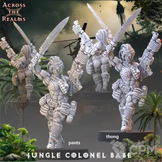 Описание картинки Female Jungle fighters от PocketSized Prints по цене 500руб | Свободный Рынок Миниатюр - СРМ