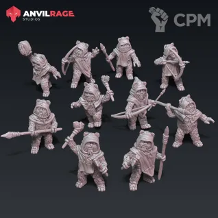 Описание картинки Ewoks от PocketSized Prints по цене 400руб | Свободный Рынок Миниатюр - СРМ