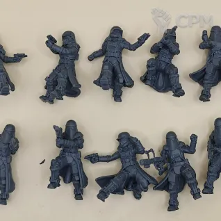 Описание картинки Winter troopers Heavy scouts от PocketSized Prints по цене 500руб | Свободный Рынок Миниатюр - СРМ