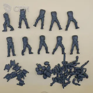 Описание картинки Mandalorians squad от PocketSized Prints по цене 500руб | Свободный Рынок Миниатюр - СРМ