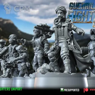Описание картинки Guerilla fighters от PocketSized Prints по цене 450руб | Свободный Рынок Миниатюр - СРМ