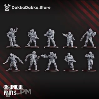 Описание картинки Diseased planetary guard от PocketSized Prints по цене 400руб | Свободный Рынок Миниатюр - СРМ