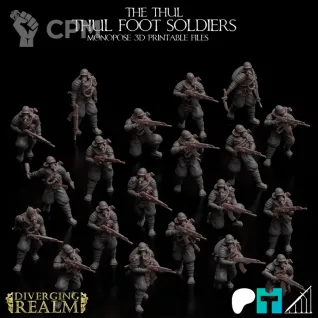 Описание картинки Thul Footsoldiers от PocketSized Prints по цене 500руб | Свободный Рынок Миниатюр - СРМ
