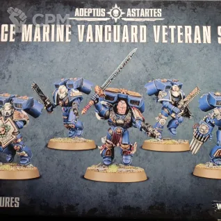 Описание картинки Space marine vanguard veteran squad от Pickelhelm studio по цене 100руб | Свободный Рынок Миниатюр - СРМ