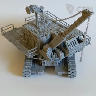 Описание картинки Гусеничный кран от Printopocalypse 3D по цене 1 800руб | Свободный Рынок Миниатюр - СРМ