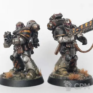 Описание картинки Iron Warriors - Sergeant Marius и Brother Vignius из набора Strike Force Justian Kill Team от Ravechwood по цене 1 500руб | Свободный Рынок Миниатюр - СРМ