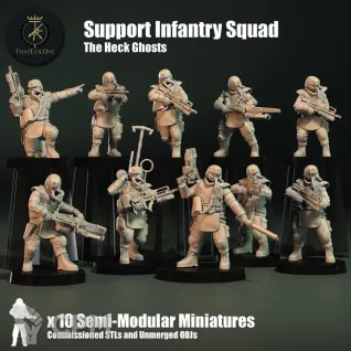 Описание картинки Krieg Infantry Squad (Alternative miniatures) от Tridax Forge по цене 100руб | Свободный Рынок Миниатюр - СРМ