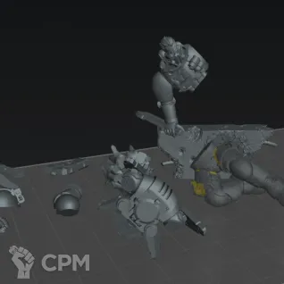 Описание картинки Raider Lieutenant от koksee по цене 100руб | Свободный Рынок Миниатюр - СРМ