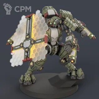 Описание картинки Commander in Crisis Battlesuit от Tridax Forge по цене 250руб | Свободный Рынок Миниатюр - СРМ