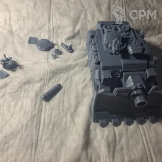 Описание картинки Vindicator ( Hunter-killer missile и снаряд с краном в комплекте) от 3d печать на заказ по цене 650руб | Свободный Рынок Миниатюр - СРМ