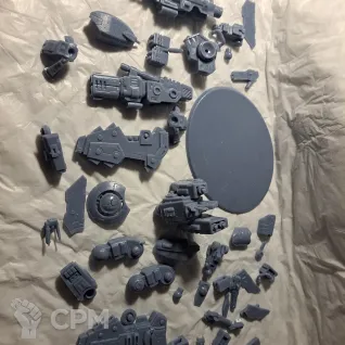 Описание картинки Riptide Battlesuit от 3d печать на заказ по цене 100руб | Свободный Рынок Миниатюр - СРМ
