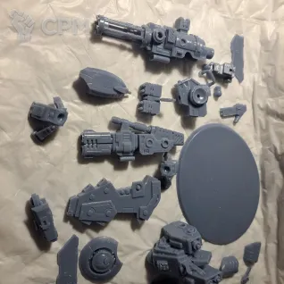 Описание картинки Riptide Battlesuit от 3d печать на заказ по цене 500руб | Свободный Рынок Миниатюр - СРМ