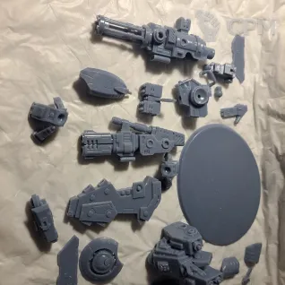 Описание картинки Riptide Battlesuit от 3d печать на заказ по цене 100руб | Свободный Рынок Миниатюр - СРМ