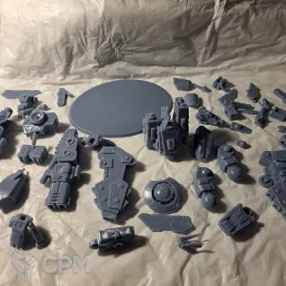 Описание картинки Riptide Battlesuit от 3d печать на заказ по цене 100руб | Свободный Рынок Миниатюр - СРМ