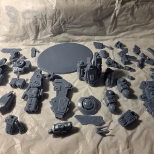 Описание картинки Riptide Battlesuit от 3d печать на заказ по цене 100руб | Свободный Рынок Миниатюр - СРМ