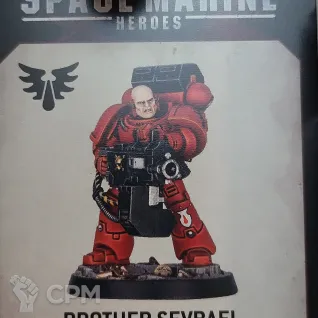 Описание картинки Space Marine Heroes 2022 - Brother Sevrael (heavy bolter), ориг на литнике от Утка по цене 100руб | Свободный Рынок Миниатюр - СРМ