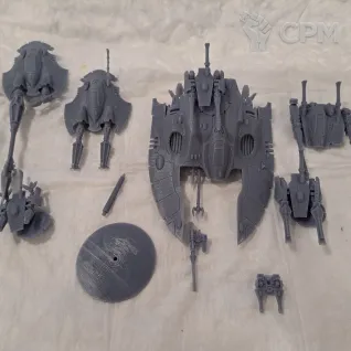 Описание картинки Wave Serpent / Fire Prism / Falcon от 3d печать на заказ по цене 100руб | Свободный Рынок Миниатюр - СРМ