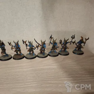 Описание картинки Tzaangor+shaman от Skupra по цене 100руб | Свободный Рынок Миниатюр - СРМ