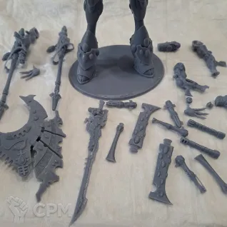 Описание картинки Wraithknight \ Wraithknight with Ghostglaive от 3d печать на заказ по цене 900руб | Свободный Рынок Миниатюр - СРМ