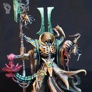 Описание картинки Necron Overlord (Lord) Alt от Arrowhead Miniatures по цене 1 750руб | Свободный Рынок Миниатюр - СРМ