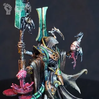 Описание картинки Necron Overlord (Lord) Alt от Arrowhead Miniatures по цене 1 500руб | Свободный Рынок Миниатюр - СРМ